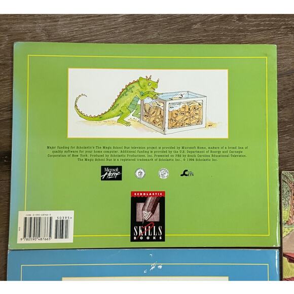 Magic School Bus 3 Scholastic Paperback Books Science Explorations Human Body - Picture 6 of 8